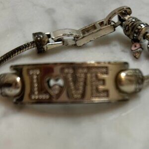 Brighton Love bracelet with rhinestones
